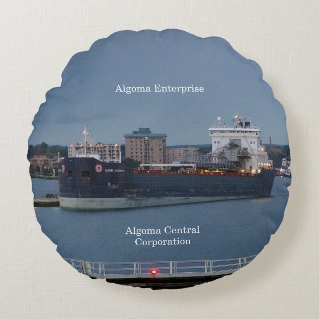 Algoma Enterprise ronde kussen (Voorkant)