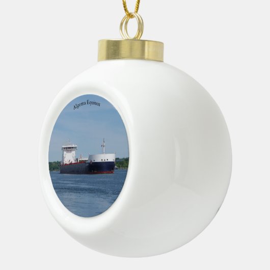 Algoma Equinox-bal- of snowflake-versiering Keramische Bal Ornament (Rechts)