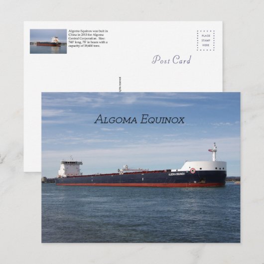 Algoma Equinox-postkaart Briefkaart (Voorkant / Achterkant)