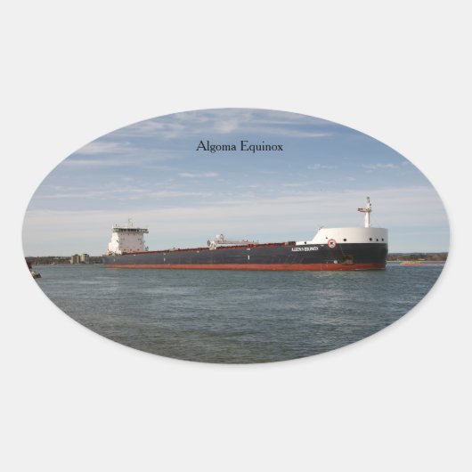 Algoma Equnioxsticker Ovale Sticker (Voorkant)
