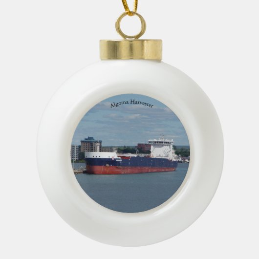 Algoma Harvester ball of snowflake ornament (Voorkant)