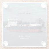 Algoma Harvester glazen onderzetter (Achterkant)