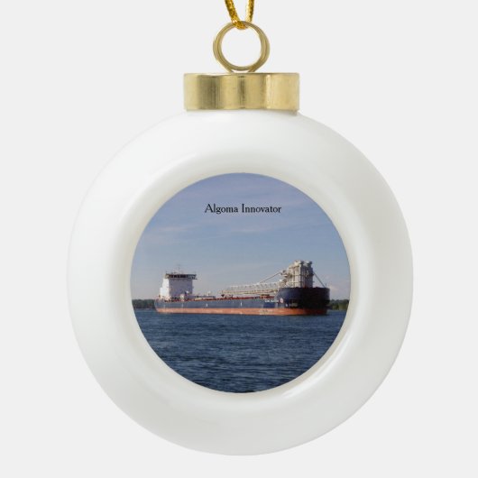 Algoma Innovator ball of snowflake ornament (Voorkant)