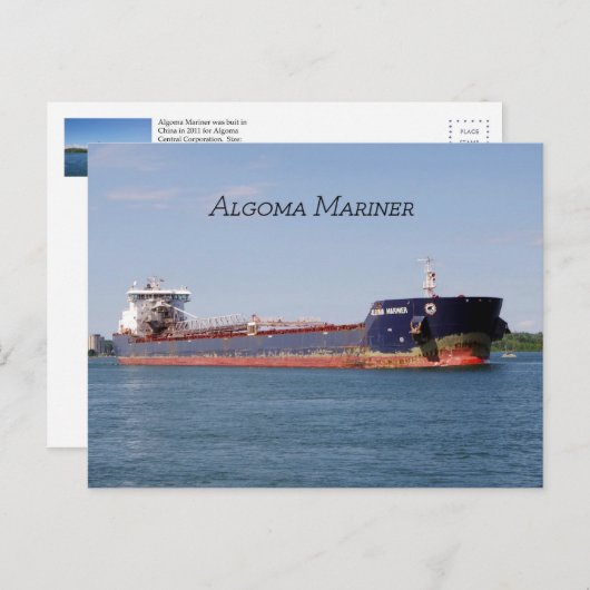 Algoma Mariner-postkaart Briefkaart (Voorkant / Achterkant)