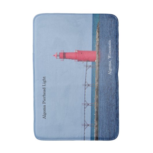 Algoma Pierhead Licht badmat (Voorkant Verticaal)
