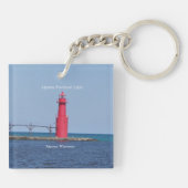 Algoma Pierhead Light acryl sleutelhanger (Achterkant)