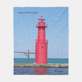 Algoma Pierhead Light blanket Fleece Deken