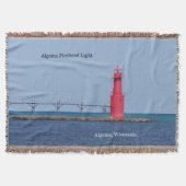 Algoma Pierhead Light geweven deken (Voorkant)