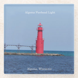 Algoma Pierhead Light glass onderzetter