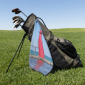 Algoma Pierhead Light-golfhanddoek Golfhanddoek (Groen)