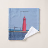 Algoma Pierhead Light-handdoekset Bad Handdoek (Wasdoekje)