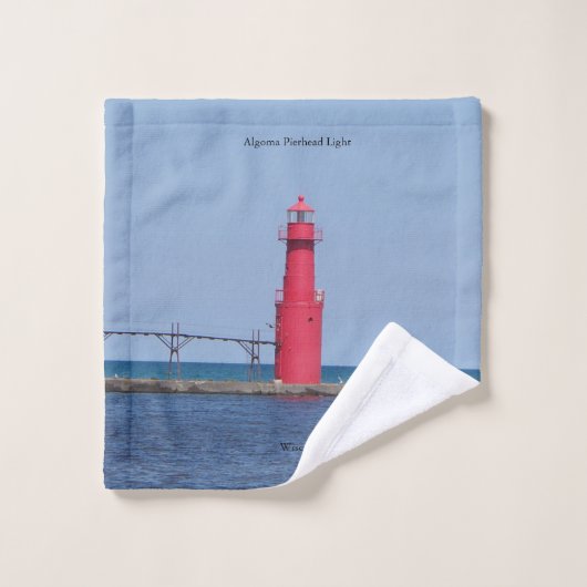 Algoma Pierhead Light-handdoekset Bad Handdoek (Wasdoekje)