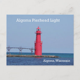 Algoma Pierhead Light-kaart Briefkaart