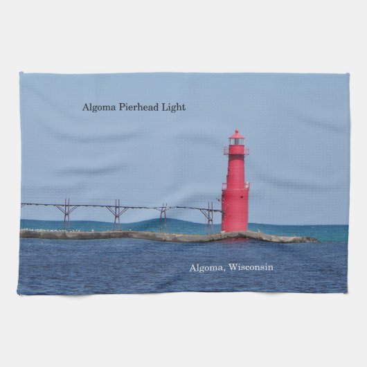 Algoma Pierhead Light keukendoek Theedoek (Horizontaal)