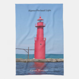 Algoma Pierhead Light-keukenhanddoek Theedoek