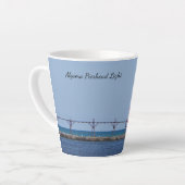 Algoma Pierhead Light koffiebeker Latte Mok (Linkerhoek)