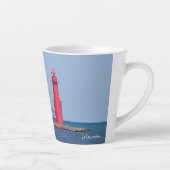Algoma Pierhead Light koffiebeker Latte Mok (Rechts)
