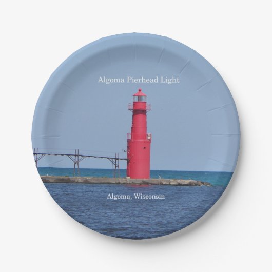 Algoma Pierhead Light paper bord (Voorkant)
