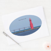 Algoma Pierhead Light sticker (Envelop)