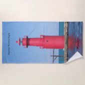Algoma Pierhead Light strand towel Strandlaken (Voorkant)