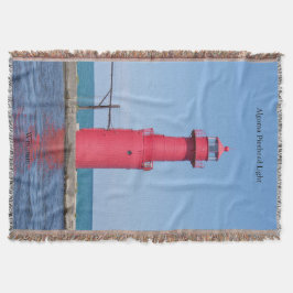Algoma Pierhead Light woven deken