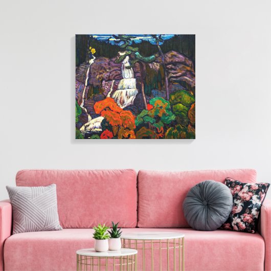 Algoma Waterfall | J.E.H. MacDonald | Canvas Afdruk (Insitu (Woonkamer))