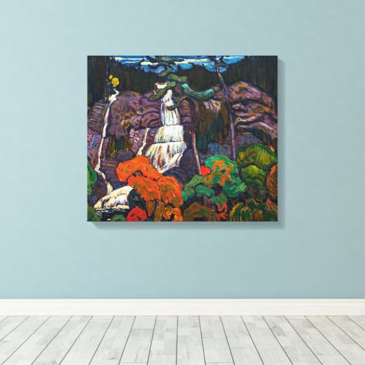 Algoma Waterfall | J.E.H. MacDonald | Canvas Afdruk (Insitu (Houten vloer))
