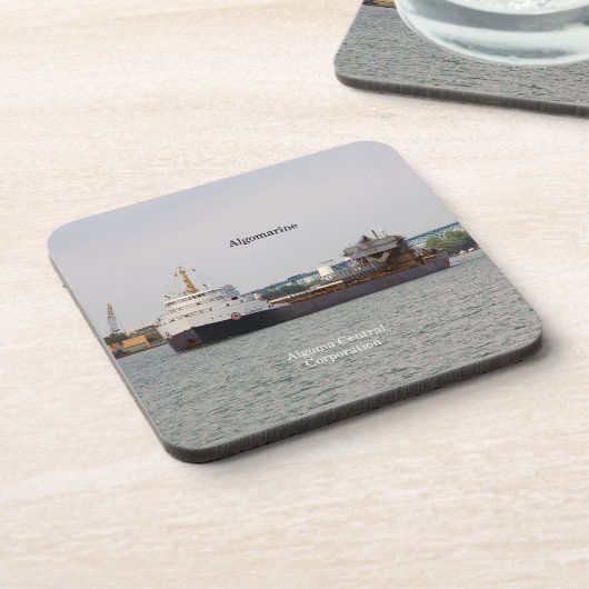 Algomarine set met 6 harde plastic onderzetters (Linkerzijde)