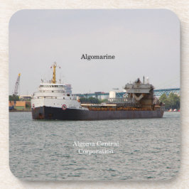 Algomarine set met 6 harde plastic onderzetters