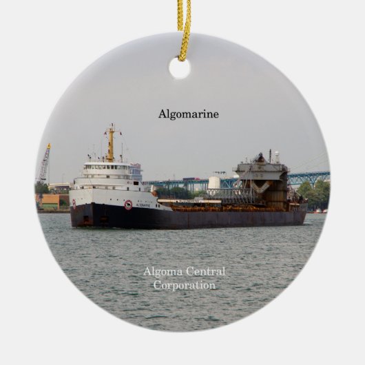 Algomarine-sierplant Keramisch Ornament (Voorkant)