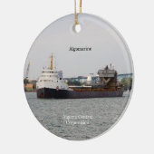 Algomarine-sierplant Keramisch Ornament (Links)