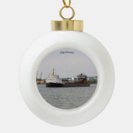 Algomarinebal- of snowflake-versiering keramische bal ornament