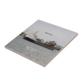 Algomarinetegel Tegeltje (Zijkant)