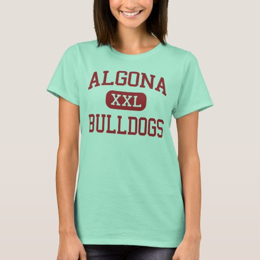 Algona - Bulldogs - High School - Algona Iowa T-shirt (Voorkant)