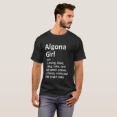 Algona Girl Ia Iowa Funny City Home Roots T-shirt (Voorkant volledig)