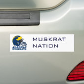 Algonac Muskrats Helmet.ai Bumpersticker (Op auto)