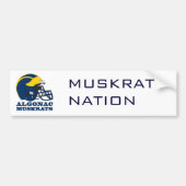 Algonac Muskrats Helmet.ai Bumpersticker (Voorkant)