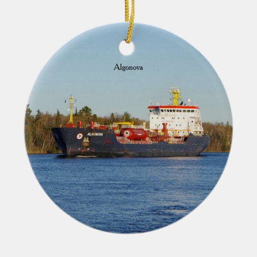 Algonova-sierplant Keramisch Ornament (Voorkant)