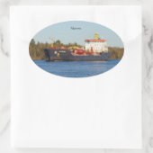 Algonova-sticker Ovale Sticker (Tas)