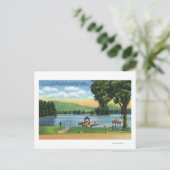 Algonquin Bay Uitzicht van Buck Mt en Pilot Knob Briefkaart (Staand voorkant)