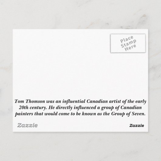 Algonquin Park Briefkaart (Achterkant)