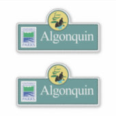 Algonquin Park Natuur Bord Sticker (Voorkant)