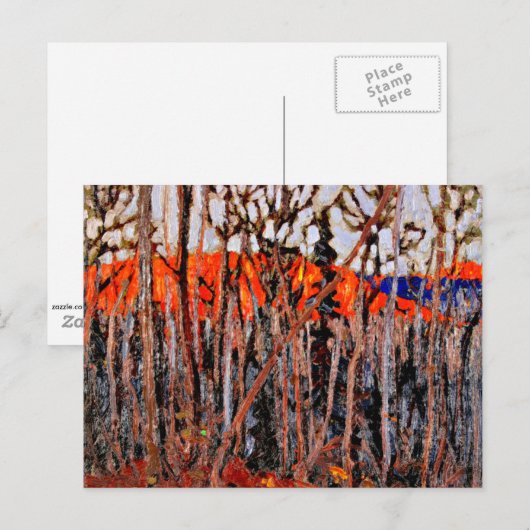 Algonquin Park, schilderij van Tom Thomson Briefkaart (Voorkant / Achterkant)