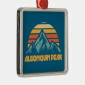 Algonquin Peak Retro Turquoise Metalen Ornament (Rechts)