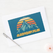 Algonquin Peak Retro Turquoise Rechthoekige Sticker (Envelop)