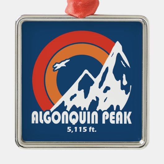 Algonquin Peak Sun Eagle Metalen Ornament (Voorkant)