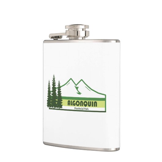 Algonquin Provinciaal Park Groene Strepen Heupfles (Links)