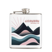 Algonquin Provincial Park Gekleurde heuvels Heupfles (Voorkant)