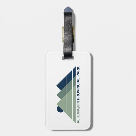 Algonquin Provincial Park Mountain Sun Bagagelabel (Achterkant verticaal)