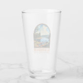 Algonquin Provincial Park Reizen Art Badge Glas (Achterkant)